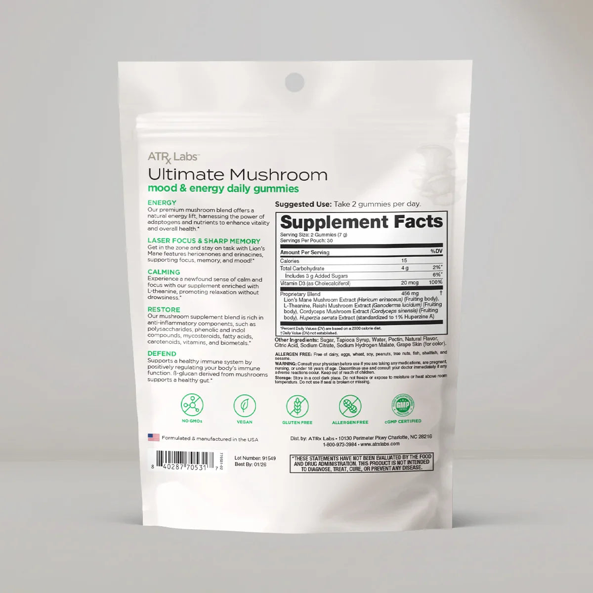 комплекс натуральных грибов - настроение & энергия на каждый день